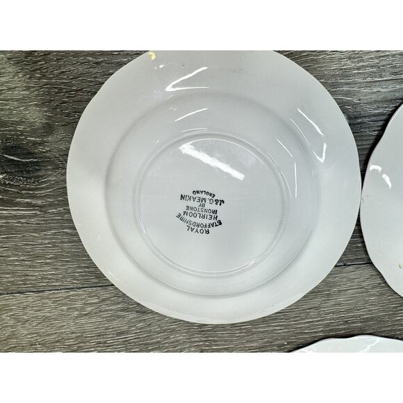 Royal Staffordshire Heirloom Ironstone J & G Meakin 7” Dessert Plates~set Of 5
